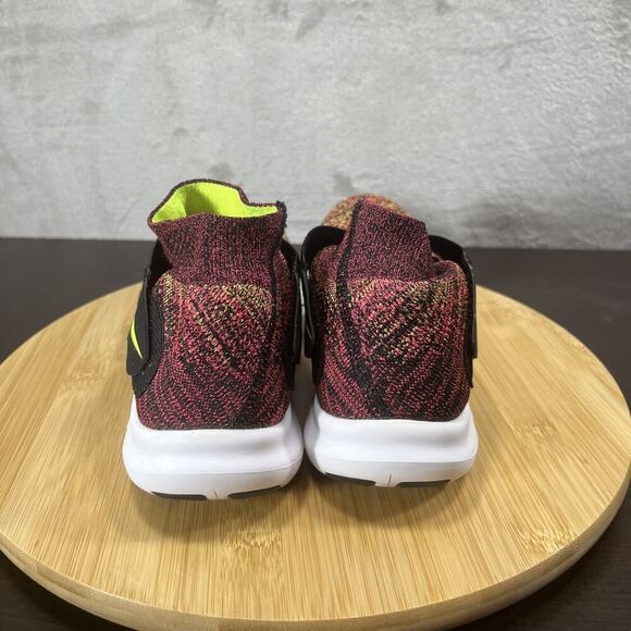 Nike Womens Size 8 Free Run Motion Flyknit 2017 Pink Slip On Athletic Sneakers - Picture 4 of 10